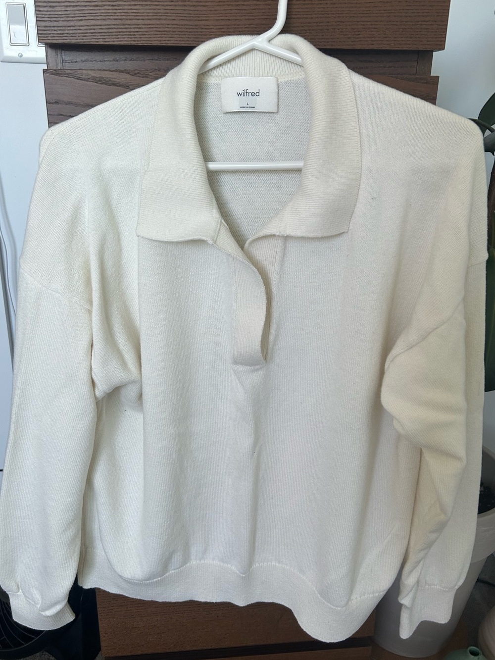 Aritzia Wilfred collared sweater